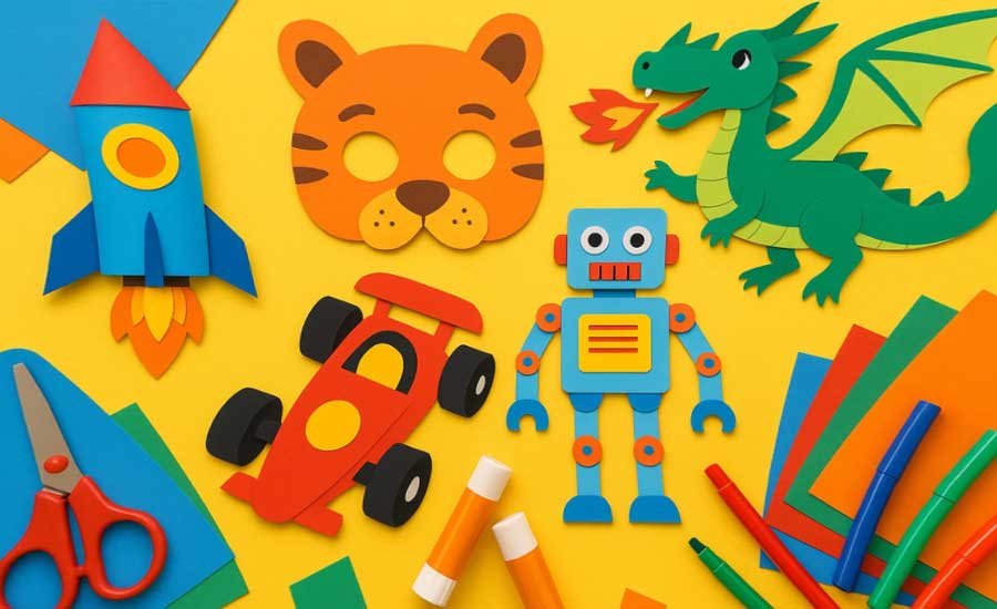 کاردستی با کاغذ رنگی پسرانه | ایدههای خلاقانه، آموزش مرحلهبهمرحله و تجربههای واقعی